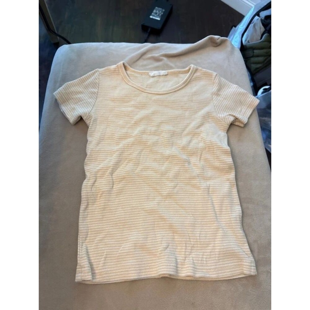 Jamie Kay peach striped shirt